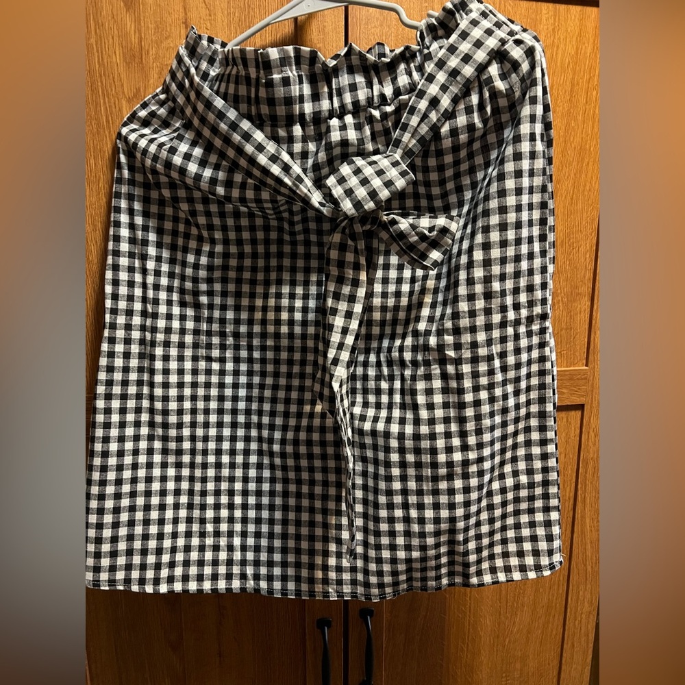 Gingham Checkered Skirt